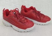 FILA Red  Disruptor 2 size 8 women