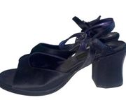 Vintage 90s block heels navy size : 7.5