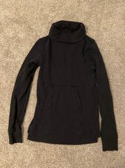 Black Cowl Neck Jacket