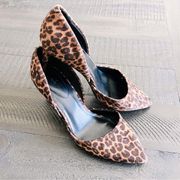 Grenow Pump Brown/Black Leopard Print Heels Size 8.5