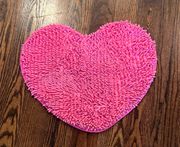 Pink Heart Bath Rug