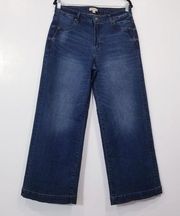 Frye & Co Jeans High Rise Wide Leg Blue Denim