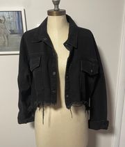 Distressed High-low Jacket