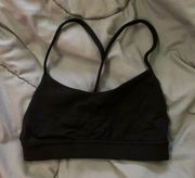 black sports bra