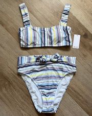 Striped Bikini Set