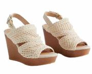 Torrid Crochet Cage Platform Wedges Size 11WW