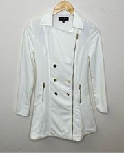 Love Tree Limited Edition White Coat Dress Vintage Perfection Size Small