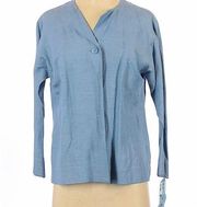 Sigrid Olsen Sport Blue Top New NWT 2 XS linen silk beautiful RARE HTF GORGEOUS