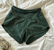 Green  Running Shorts