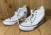 Converse  Lux mid white hidden heel wedge sneakers - lace up
Women’s size…