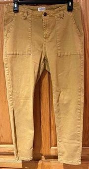 Women’s Kensie Mustard Yellow Mid Rise Skinny Ankle Jeans Size 10 (30)