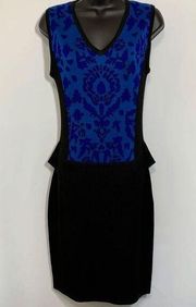 Marc New York Womens Midi Dress Casual Sleeveless Blue Small