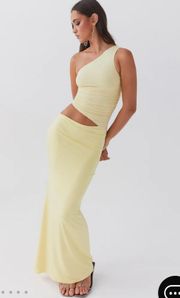 One Shoulder Maxi Dress