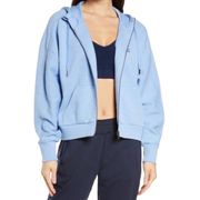 Sweaty Betty Coastal Blue Essentials Zip Through Hoodie Size XL