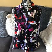 DANA BUCHMAN Colorful Tank Blouse Size Large