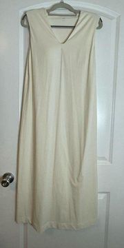 Mame Kurogouchi Uniqlo Airism Off White Sleeveless Bra Shift Dress Small