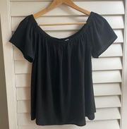 Black Off the Shoulder Top