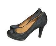 Vintage Brooks Brothers Black Cowhide Heels 6.5