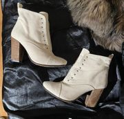 Spitalfield Cream Slide Boots