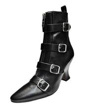 MARC JACOBS THE St. Marks Victorian Ankle Boots Black Leather Zipper EU 38 7.5-8