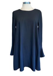 dress swing style long sleeves w/bells keyhole opening lined Sz Med