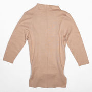 NEW Chicwish Classy Open Front Knit Midi Cardigan Sweater Coat In Light Tan L