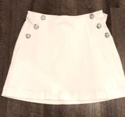 1901 white denim skirt Anchor Buttons