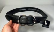 NWT Express double o - ring belt Sz S
