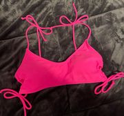 pink bikini top