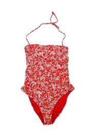 O'Neill BITTERSWEET PIPER DITSY Red Floral One-Piece Swimsuit Small NWT