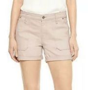 Gap Girlfriend PALE PINK DENIM CUFFED JEAN SHORTS