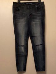 Distressed Black Skinny Jeans, 18