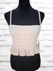 Ocean Drive Blush Pink Terry Cloth Smock Tank Size Medium