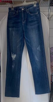 Dream Fit High Rise Ankle Straight Jeans