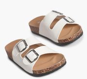 Double Buckle Footbed Slider