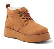 American Eagle Seavees Baja Mulholland Platform Sherpa Lined Lace Up Boot