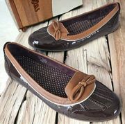 LL Bean Womens Size 6M Costal Rain Skimmers Duck Boat Slip On Shoes Brown Tan