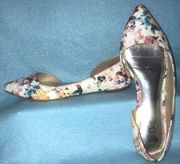 BRASH flats floral print with arch cutouts vintage Excellent used condition SZ 7