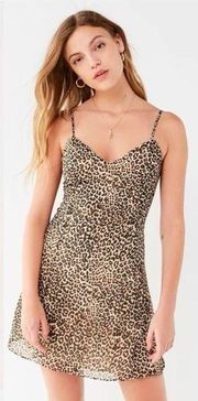 Urban Outfitters Callie Chiffon Mini Slip Dress Large