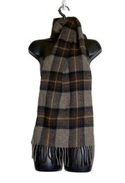 Givenchy 100% Pure New Wool Plaid Scarf