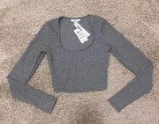 Long Sleeve Cropped Tee