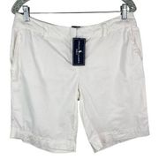 Ralph Lauren Golf Shorts Women White 8 Iron Classics New