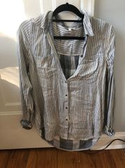 Striped Button Down Shirt - Medium