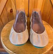 Tieks by Gavrieli Leather Ballet Flats Gray size 11