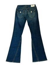 Jeans Size 25 Joey Distressed Twist Thick Stitch Flare Womens