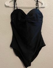 Black One Piece Swim Suit