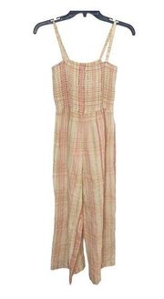 Christy Dawn plaid jumpsuit size XS