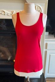 No Boundaries Comfy Red Tank Super Soft Fitted Scoop Neck Fitted Womens Medium