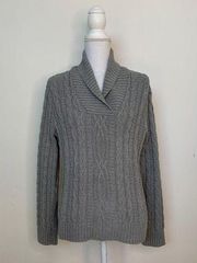 Jeanne Pierre SZ L 100% Cotton grey sweater womens