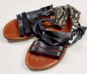 American Eagle Black Ankle Strap Sandals